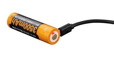 Аккумулятор Fenix 18650 ARB-L18-3500U 3500mAh с разъемом для USB