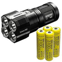 TM28 KIT , cree XHP35HI, 6000 Люмен, 655 м, 1000 ч, 18650 IMR, 3100 мАч, 4 шт в комплекте